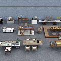 Various Modern Wooden Tea Table And Chairs Set For Home Living Space