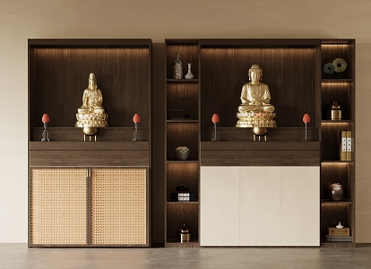 Buddhist Cabinets 3d model