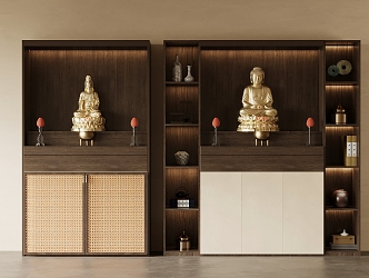 Buddhist Cabinets 3d model