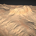 Mountain Range Barren Mountain Wasteland Terrain Geopark Hill Hill Slope Canyon Valley 3d model