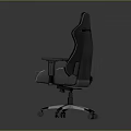 Ergonomic Black Gray Gaming Chair With High Back And Adjustable Armrests