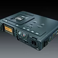 Professional Audio Player With Black Design Multiple Buttons And Digital