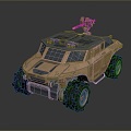 Bulletproof Car Armed Jeep Armed Car Armed Bulletproof Car Military Jeep Off-road Jeep Humvee 3d model