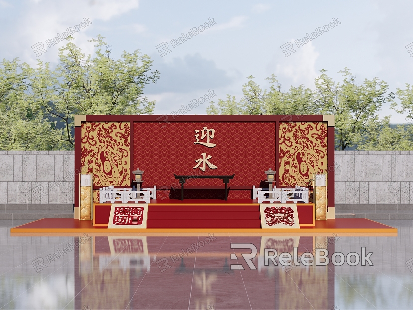 Chinese stage to welcome the water stage model