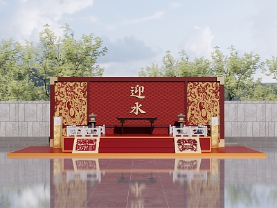 Chinese stage to welcome the water stage model