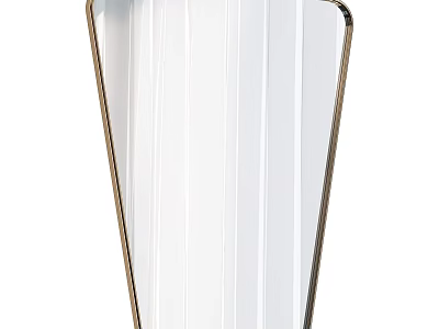 Modern Elegant Mirror Design With Metal Frame For Home Interior Decor 3d model