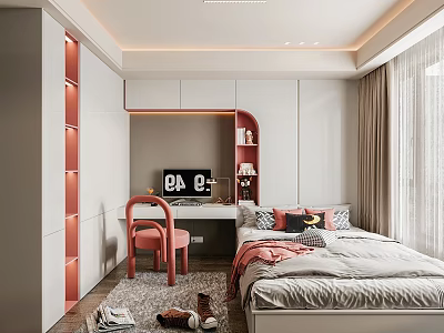 Modern Tatami Bedroom 3d model
