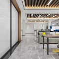 modern public office area public office 3d model