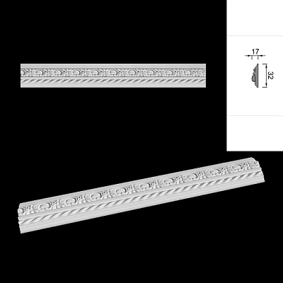 Decorative Gypsum Cornice With Intricate Patterns And Classic Design Style 3d model