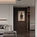 Modern Living Dining Room Interior Design With Sofa Coffee Table Rug And Decorative Artwork