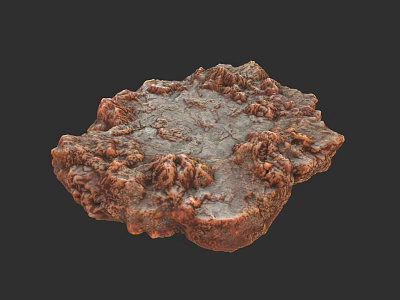 Unique Ceiling Design With Textured Surface And Natural Rock Like Patterns 3d model
