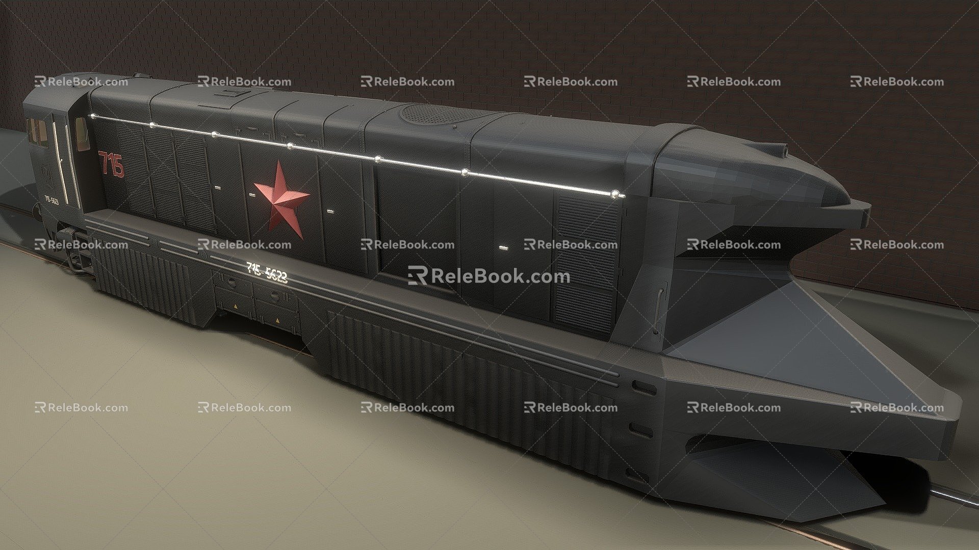 Soviet Armored Train 3d model