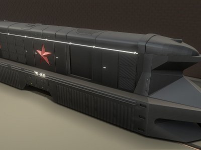 Soviet Armored Train 3d model