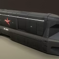 Black Military Tank Model With Red Star Emblem And TP880 Identification Number Design