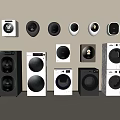 Modern Washing Machines in White and Black Wall Mounted and Freestanding Styles