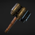 Military Vehicle Engine Parts With Crank Case Spark Plug And Wooden Handle