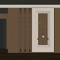 Middle Ancient Style Entrance Partition Silent Wind Partition Hollow Partition Landscape Partition Entrance Door Landscape Wall 3d model