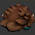 Cartoon Child Character With Brown Hair Green Outfit Orange Gloves Blue Shoes And Number 3