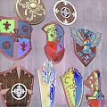 Classical Weapon Shield Weapon 3d model