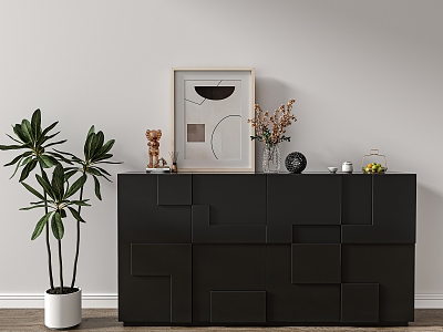 Modern Decorative Cabinet Black Decorative Cabinet model