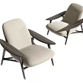 Single sofa 3d model