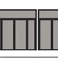 Modern Double Doors With Glass Panels And Black Metal Frame For Interior Design