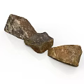 Natural Stone Pieces With Earthy Brown Tones And Rough Textured Surfaces For Home Decor