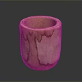 Rustic Handcrafted Wooden Cup Featuring Natural Grain for Daily Household Use