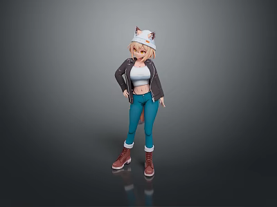 Cartoon Beauty Animation Beauty Animation Beauty Cartoon Girl Animation Girl Cartoon Girl Fantasy Beauty 3d model