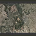 High Resolution Satellite View Of Mountainous Terrain With Vegetation Cover And Topographic Features