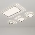 Elegant Modern LED Ceiling Light With Square Round Triangular Sleek Design