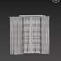 Modern Layered Window Curtains With Sheer Panels And Neutral Fabric Drapes