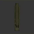 Green Military Tank With Multiple Wheels And Missile Launcher System