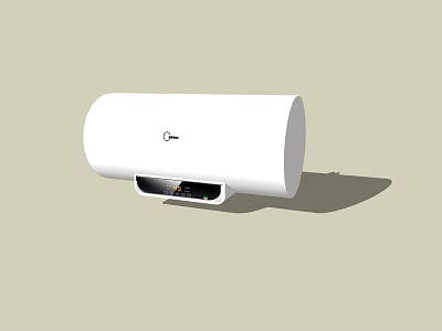 White Wall Mounted Electric Water Heater Modern Design Home Appliance for Daily Use 3d model