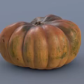 Fresh Ripe Pumpkin Vegetable With Natural Orange Skin And Organic Texture