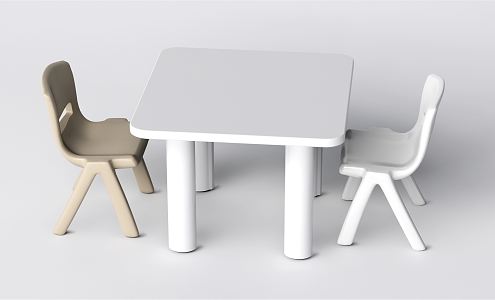 Modern Children's Tables and Chairs 3d model