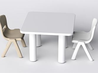 Modern Children's Tables and Chairs 3d model