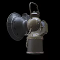 Vintage Kerosene Lamp With Metal Handle Classic Rustic Antique Design