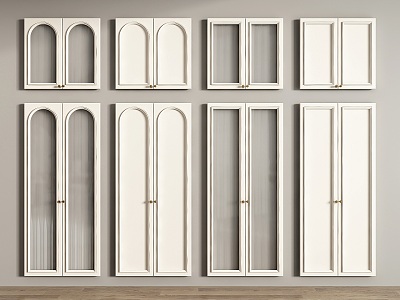 Modern Cabinet Door Cream Air Cabinet Door Wardrobe Door Cabinet Door Wine Cabinet Door Shoe Cabinet Door Glass Cabinet Door Side Cabinet Door 3d model