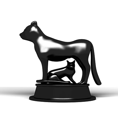 Modern animal ornaments 3d model Modern animal ornaments 3d model