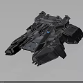 Sci Fi Battle Mech Vehicle With Complex Armored Structure And Weapons 3d model