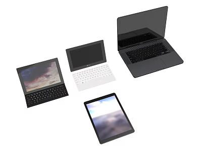 Laptop Tablet PC IPad 3d model Laptop Tablet PC IPad 3d model