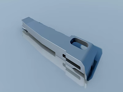 Swing Door Metal Hardware With Sleek Surface And Durable Modern Design 3d model