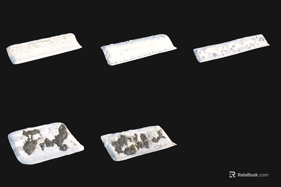 Various Shapes Rockery Stones For Garden Landscaping And Decorative Use 3d model 