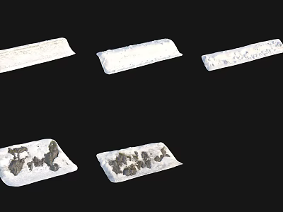 Various Shapes Rockery Stones For Garden Landscaping And Decorative Use 3d model