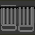 Portable Metal Grill With Foldable Frame Double Grates And Handle For Outdoor Cooking