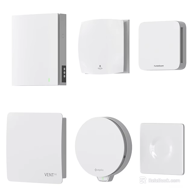 Smart Machines White Smart Home Devices with Modern Design and Wireless Connectivity 3d model 