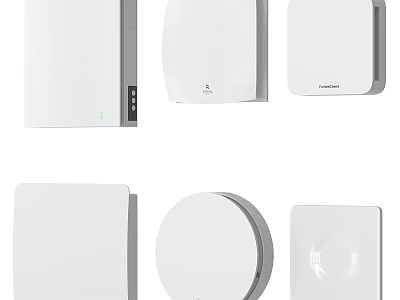 Smart Machines White Smart Home Devices with Modern Design and Wireless Connectivity 3d model