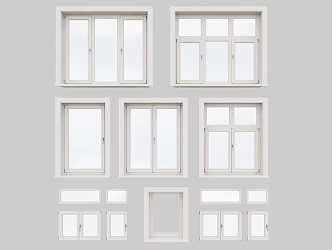 Modern window Aluminum alloy window casement window floor to ceiling window sliding window 3d model