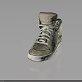Adidas High Top Sneakers Light Beige Suede Upper With Striped Design And White Sole